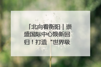 北向看衡阳｜崇盛国际中心焕新回归！打造“世界级美食主题公园”