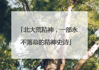 北大荒精神，一部永不落幕的精神史诗