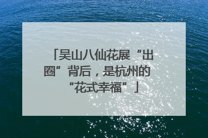 吴山八仙花展“出圈”背后，是杭州的“花式幸福”