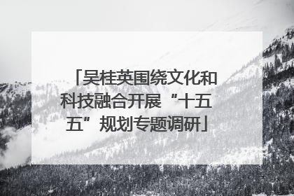 吴桂英围绕文化和科技融合开展“十五五”规划专题调研