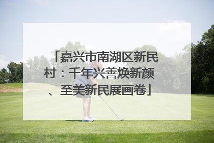 嘉兴市南湖区新民村：千年兴善焕新颜、至美新民展画卷