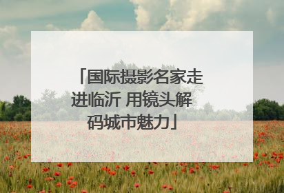 国际摄影名家走进临沂 用镜头解码城市魅力