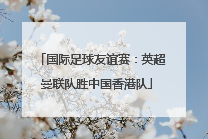 国际足球友谊赛：英超曼联队胜中国香港队