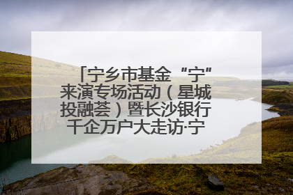 宁乡市基金“宁”来演专场活动（星城投融荟）暨长沙银行千企万户大走访·宁乡专场活动举行