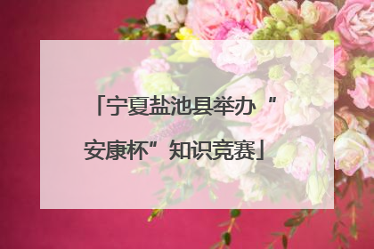 宁夏盐池县举办“安康杯”知识竞赛