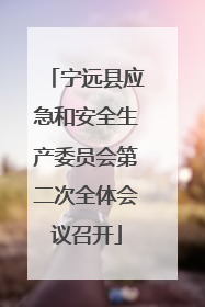 宁远县应急和安全生产委员会第二次全体会议召开
