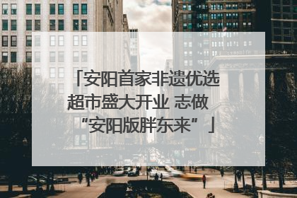 安阳首家非遗优选超市盛大开业 志做“安阳版胖东来”