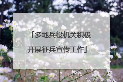 多地兵役机关积极开展征兵宣传工作