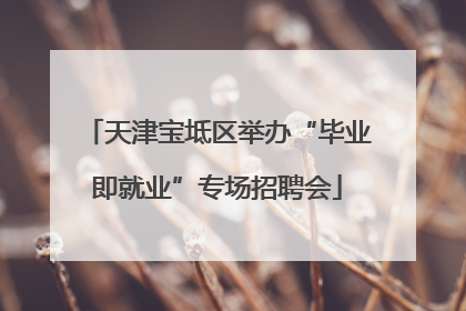 天津宝坻区举办“毕业即就业”专场招聘会