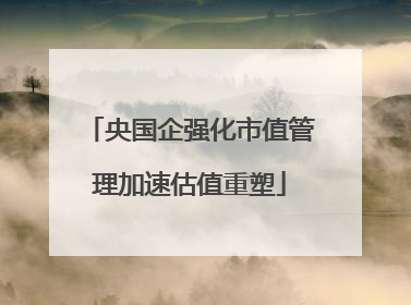 央国企强化市值管理加速估值重塑