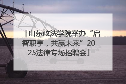 山东政法学院举办“启智职享，共赢未来”2025法律专场招聘会