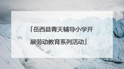 岳西县青天辅导小学开展劳动教育系列活动