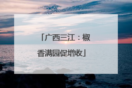 广西三江：椒香满园促增收