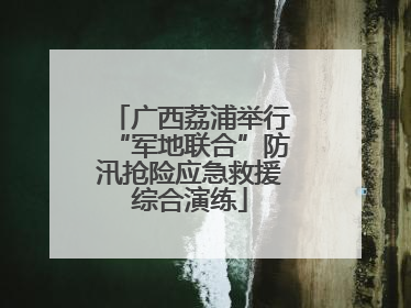 广西荔浦举行“军地联合”防汛抢险应急救援综合演练