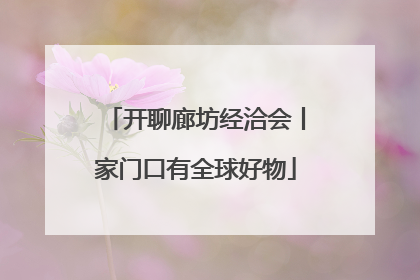 开聊廊坊经洽会丨家门口有全球好物