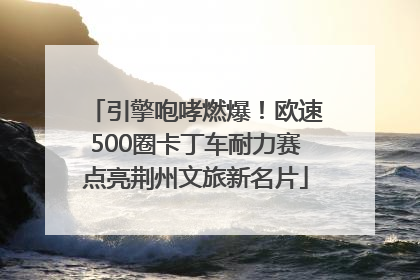 引擎咆哮燃爆！欧速500圈卡丁车耐力赛点亮荆州文旅新名片