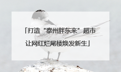 打造“泰州胖东来”超市 让网红烂尾楼焕发新生