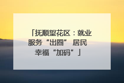 抚顺望花区：就业服务“出圈” 居民幸福“加码”
