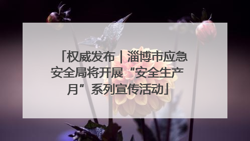 权威发布｜淄博市应急安全局将开展“安全生产月”系列宣传活动