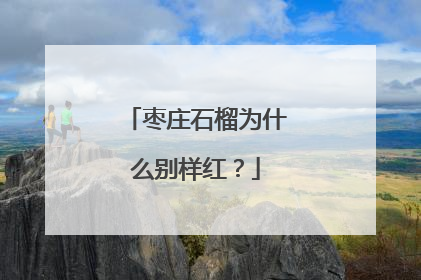 枣庄石榴为什么别样红？