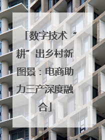 数字技术“耕”出乡村新图景：电商助力三产深度融合