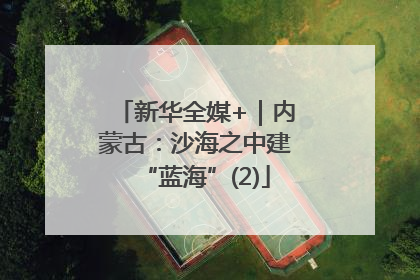新华全媒+｜内蒙古：沙海之中建“蓝海”(2)