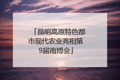 昆明高原特色都市现代农业亮相第9届南博会