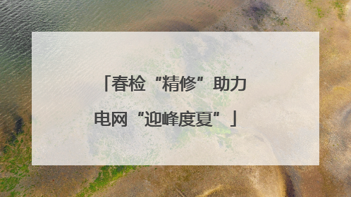 春检“精修”助力电网“迎峰度夏”