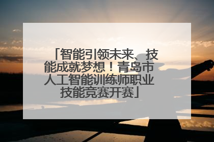 智能引领未来、技能成就梦想！青岛市人工智能训练师职业技能竞赛开赛