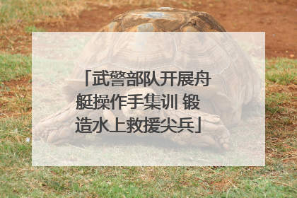 武警部队开展舟艇操作手集训 锻造水上救援尖兵
