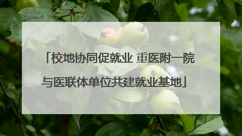 校地协同促就业 重医附一院与医联体单位共建就业基地