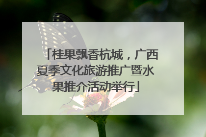 桂果飘香杭城，广西夏季文化旅游推广暨水果推介活动举行