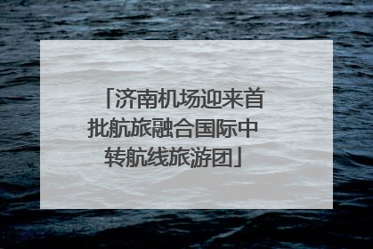 济南机场迎来首批航旅融合国际中转航线旅游团