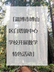 淄博市博山区白塔镇中心学校开展数学特色活动