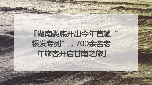 湖南娄底开出今年首趟“银发专列”，700余名老年旅客开启甘南之旅