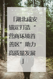 湖北咸安锚定打造“营商环境首善区”助力高质量发展
