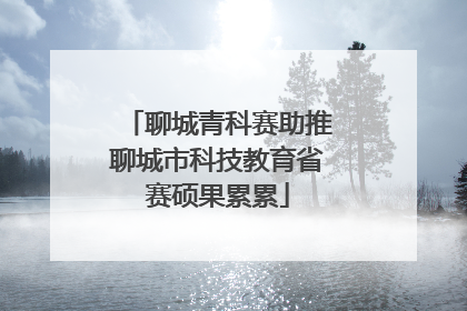 聊城青科赛助推聊城市科技教育省赛硕果累累