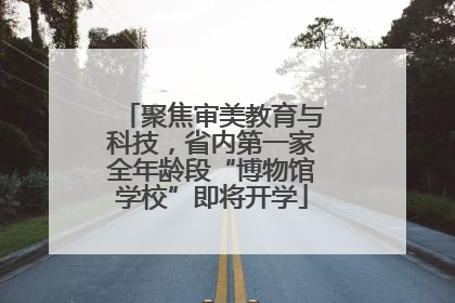 聚焦审美教育与科技，省内第一家全年龄段“博物馆学校”即将开学
