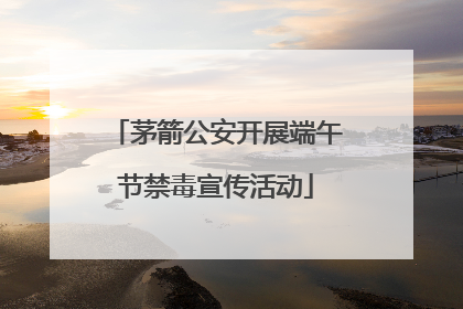 茅箭公安开展端午节禁毒宣传活动