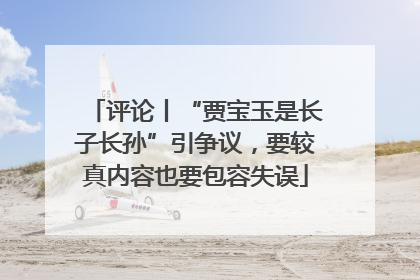 评论丨“贾宝玉是长子长孙”引争议，要较真内容也要包容失误
