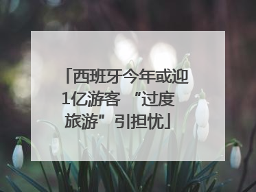 西班牙今年或迎1亿游客 “过度旅游”引担忧