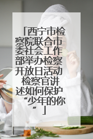 西宁市检察院联合市委社会工作部举办检察开放日活动 检察官讲述如何保护“少年的你”