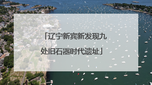 辽宁新宾新发现九处旧石器时代遗址