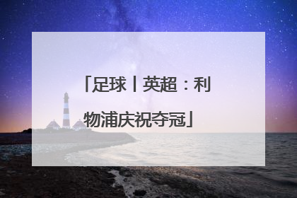 足球丨英超：利物浦庆祝夺冠