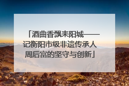 酒曲香飘耒阳城——记衡阳市级非遗传承人周后富的坚守与创新