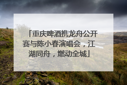 重庆啤酒携龙舟公开赛与陈小春演唱会，江湖同舟，燃动全城