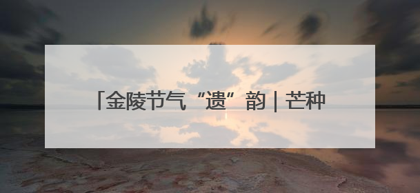 金陵节气“遗”韵｜芒种：笔绘乡韵 画意农情