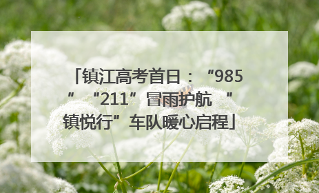 镇江高考首日：“985”“211”冒雨护航 “镇悦行”车队暖心启程