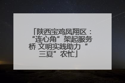 陕西宝鸡凤翔区：“连心角”架起服务桥 文明实践助力“三夏”农忙