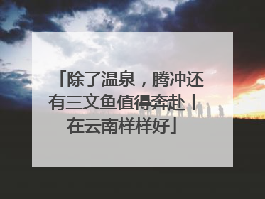 除了温泉，腾冲还有三文鱼值得奔赴丨在云南样样好